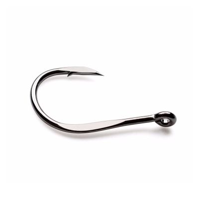 HEAIQI Fishing Hooks 1 Pack Fishing Hooks Extra Strong Ring Forged Stainless Steel Big Game Sharp Tuna Catfish Fish Hook Hight Quality Fishing Tool Kit Fishing Supplies (Color : Size1, Size : 1 PCS)