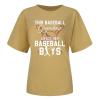 NineFit Basics Womens 2024 T Shirt This Baseball Grandma Loves Her Baseball Boys Tops Grandma Baseball T-Shirts Funny Mothers Day Shirt Mommy Shirts Loose Comfy Cute Print Blouse Tops Yellow, 3X-Large view 2