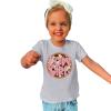 AIMAOMI Toddler Kids Baby Girl Boy Summer Clothes Cute Letter Print Short Sleeve T Shirt Top Casual (Grey, 2-4 Years) view 2
