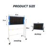 YLQFGUVWK 8 Rubber Table Tennis Rebound Boards, Standing Tabletop Double Brackets, 360 Adjustable Mobile Rebound Machine Indoor Training Equipment view 2