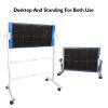 YLQFGUVWK 8 Rubber Table Tennis Rebound Boards, Standing Tabletop Double Brackets, 360 Adjustable Mobile Rebound Machine Indoor Training Equipment view 3