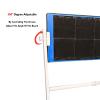 YLQFGUVWK 8 Rubber Table Tennis Rebound Boards, Standing Tabletop Double Brackets, 360 Adjustable Mobile Rebound Machine Indoor Training Equipment view 4
