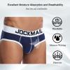 JOCKMAIL Men's Underwear Briefs Mens Cotton Classics Briefs Men's Briefs Breathable Comfortable (US, Alpha, XX-Large, Regular, Regular, Navy) view 3
