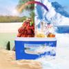 LCBDYLR Portable Small Insulated Cooler,Camping Cooler,Great for Beach, Picnic, Camping, Tailgating, Groceries, Boating, & More 38L Blue view 3