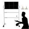 XLTFUC Table Tennis Rebound Board,Professional Table Tennis Return Board,Return Board Training Device,with Adjustable Universal Wheels,Suitable for Home Gyms and Schools view 1