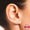 PicturesOnGold.com Officially Licensed Pair Of Separated Ohio State Silhouette Earrings, 14k Yellow Gold view 4