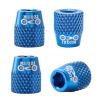 KSTZGTA 4PCS Road Bike M6 Brake Shoes Screw Aluminum-Alloy Fixed Nut Ultralight Bicycles V-Brake Block Nut Bicycles Part Brake Pad Bolts, Blue view 1