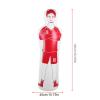 Inflatable Soccer Dummy Goalkeepr - Inflatable Football Training Dummy Tumbler Soccer - 0.35m PVC Boxing Punching Bag 40x160cm - for Football and Basketball Training (Red) view 2
