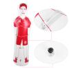 Inflatable Soccer Dummy Goalkeepr - Inflatable Football Training Dummy Tumbler Soccer - 0.35m PVC Boxing Punching Bag 40x160cm - for Football and Basketball Training (Red) view 4