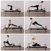 Home Studio Foldable Pilates Reformer Machine, Pilates Home Workout System Cardio Fitness Rebounder,Pilates Reformer Workout Machine for Home Gym,Weight Capacity Up to 440Lbs view 2