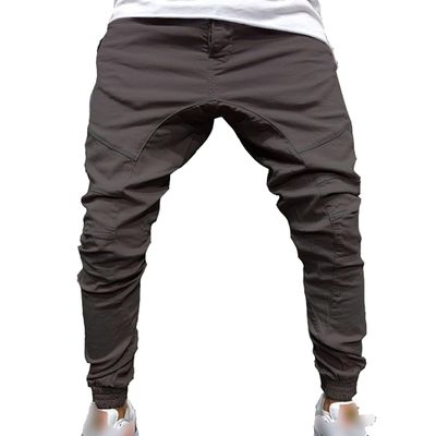 Maiyifu-GJ Mens Casual Cargo Joggers Pants Multi-Pockets Drawstring Sweatpants Lightweight Running Training Athletic Trousers (Dark Grey,X-Large)