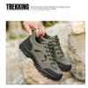 Men's Waterproof Hiking Shoes, Wide Toe Box Non Slip Breathable Sports Shoes, for Outdoor Hiking Camping Running(Black,8.5/42) view 2