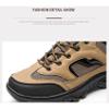 Men's Waterproof Hiking Shoes, Wide Toe Box Non Slip Breathable Sports Shoes, for Outdoor Hiking Camping Running(Black,8.5/42) view 3