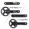 BUCKLOS MTB Mountain Bike Single Speed Square Taper Crankset -170mm Cranksets Bicycle Crank Set with 104BCD 32/34/36/38/40/42T Round/Oval Chainring,MTB Flat Nylon Bicycle Pedal with Large Platform view 3