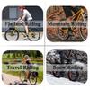 BUCKLOS MTB Mountain Bike Single Speed Square Taper Crankset -170mm Cranksets Bicycle Crank Set with 104BCD 32/34/36/38/40/42T Round/Oval Chainring,MTB Flat Nylon Bicycle Pedal with Large Platform view 4