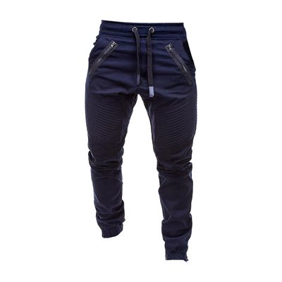 Maiyifu-GJ Men Fashion Joggers Cargo Pants Elastic Waist Multi-Pockets Sweatpants Lightweight Casual Athletic Hiking Trousers (Dark Blue,XX-Large)