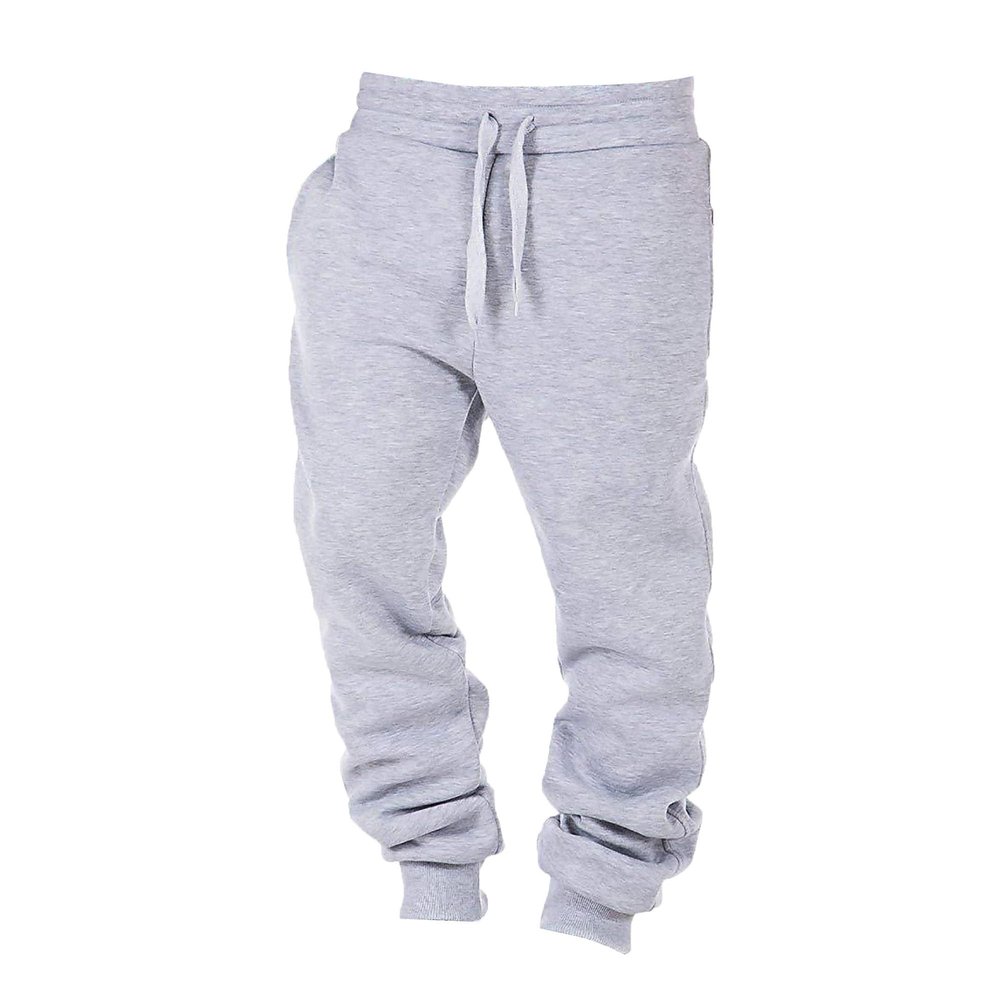 Maiyifu-GJ Men's Drawstring Tapered Sweatpants Casual Loose Joggers Pants Lightweight Running Training Athletic Long Trousers (Light Grey,4X-Large)