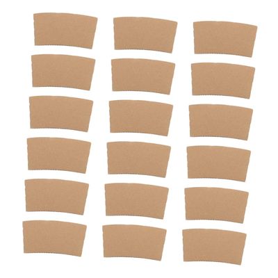 Corrugated Paper Cup Sleeves 100pcs for Heat Insulation and Grip