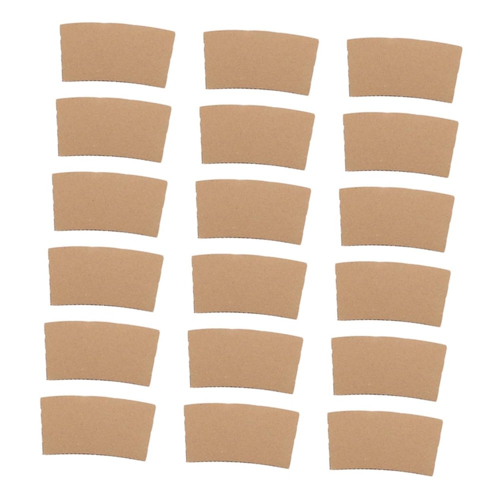 Corrugated Paper Cup Sleeves 100pcs for Heat Insulation and Grip