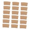 Corrugated Paper Cup Sleeves 100pcs for Heat Insulation and Grip view 1