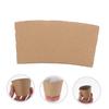 Corrugated Paper Cup Sleeves 100pcs for Heat Insulation and Grip view 2