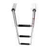 Stainless Steel Boat Ladder Swimming Pool Folding Anti-Slip Swim Platform Ladder, Stainless Steel Drop Down Telescoping Ladders for Boat Dock, Pontoon, Marine Yacht & Fishing Boat (Size : 3-Step) view 1