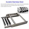 Stainless Steel Boat Ladder Swimming Pool Folding Anti-Slip Swim Platform Ladder, Stainless Steel Drop Down Telescoping Ladders for Boat Dock, Pontoon, Marine Yacht & Fishing Boat (Size : 3-Step) view 4