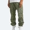 Maiyifu-GJ Men's Elastic Waist Cargo Pants Lightweight Multi-Pockets Hiking Long Trousers Casual Athletic Joggers Sweatpants (Green,Medium) view 4