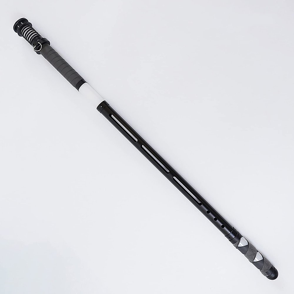 YUDIZWS Metal Lightsaber Scabbard Portable Storage Case,Adjustable Length Protective Sheath for Lightsabers 1" in Diameter or Smaller,Black