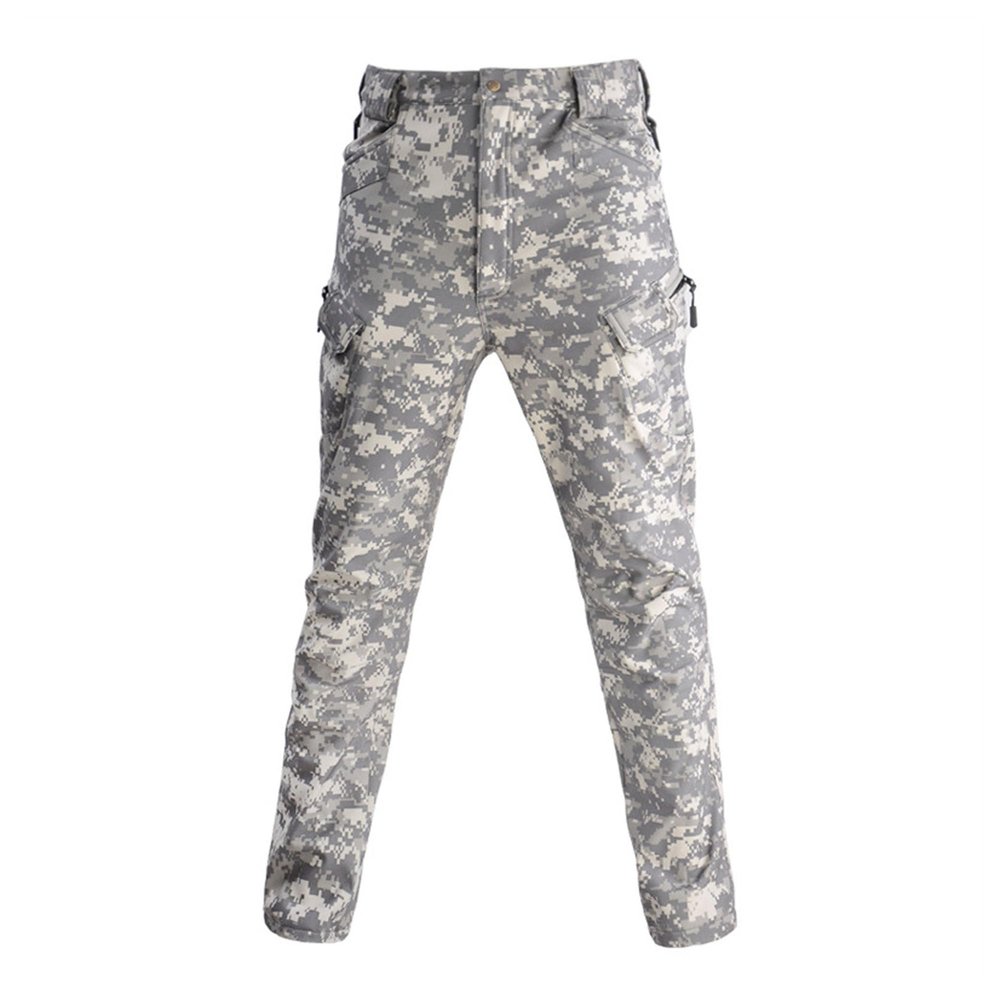 Maiyifu-GJ Men Multi Pockets Lightweight Cargo Pants Casual Joggers Hiking Pants Sweatpants Workout Running Athletic Trousers (Light Grey,XX-Large)