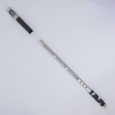 YUDIZWS Metal Lightsaber Scabbard Portable Storage Case,Adjustable Length Protective Sheath for Lightsabers 1" in Diameter or Smaller,Silver