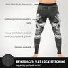 DEHAHA Men's Skull Gym Bodybuilding Yoga Leggings Pants for MMA Gifts,XX-Large Grey view 3