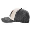 Red Rose On Piano Stylish Faded Denim Baseball Cap-Vintage Washed Hat,Adding A Vintage Touch to Your Outfit view 4