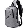 DUSLANG Crossbody Sling Backpacks for Men, Casual Shoulder Backpack Daypack Chest Bags with USB Charger Port For Camping Biking Travel Cycling view 1