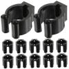 BESPORTBLE 12pcs Fishing Rod Holders Pole Clamps for Easy Installation Plastic Clips for Billiards and Outdoor Fishing Compact Design for Convenient Storage view 1