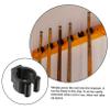 BESPORTBLE 12pcs Fishing Rod Holders Pole Clamps for Easy Installation Plastic Clips for Billiards and Outdoor Fishing Compact Design for Convenient Storage view 2