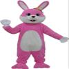 Lovely Pink Rabbit Mascot Costume Adult Size for Men & Women with Built-in Fan Inside the Head view 1