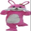 Lovely Pink Rabbit Mascot Costume Adult Size for Men & Women with Built-in Fan Inside the Head view 3
