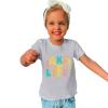 AIMAOMI Toddler Baby Girls Shirt Funny Letter Print Youth Shirt Tops Trendy Tee Blouse Casual Holiday (Grey, 2-4 Years) view 2