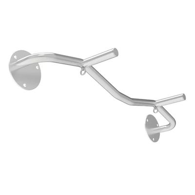Chin Up Bar Wall mounted pull up bar,Multi handle strength training horizontal bar,Home office gym garage corridor door fitness bar (Color: Stainless steel,Size: Style 2)