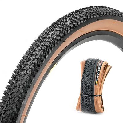 26x1.95 Bicycle Foldable Tire, CATAZER Mountain Bike Folding Tires 60 TPI Wear Resistant Rated Wire Bead Bike Tire (Retro)