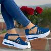 Ladmiple Platform Shoes For Women Dressy Silver Womens Canvas Shoes Low Top Fashion Sneakers Slip on Walking Shoes Dressy Casual Summer Comfortable Non Slip Platform Flats Loafers view 2
