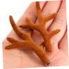 Cabilock 1pair Reindeer Antlers Headband Soft and Comfortable Christmas Antlers for Craft Accessories for Holiday Decor and Photography view 2
