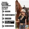 Troxel Rebel Bold Horse Riding Helmet, Low-Profile, Light, Adjustable Design, Safety Horseback Riding Gear, Small (6-5/8-7), Southwest Sunrise view 2