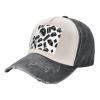 Cool Black Lipstick Lips Stylish Faded Denim Baseball Cap-Vintage Washed Hat,Adding A Vintage Touch to Your Outfit view 1