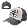 Cool Black Lipstick Lips Stylish Faded Denim Baseball Cap-Vintage Washed Hat,Adding A Vintage Touch to Your Outfit view 2