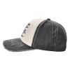 Cool Black Lipstick Lips Stylish Faded Denim Baseball Cap-Vintage Washed Hat,Adding A Vintage Touch to Your Outfit view 4
