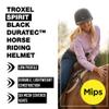 Troxel Spirit with MIPS Technology Full Coverage Horse Riding Helmet, Horseback Riding Gear for Equestrians, Small (6-1/2-6-7/8), Black Duratec view 2