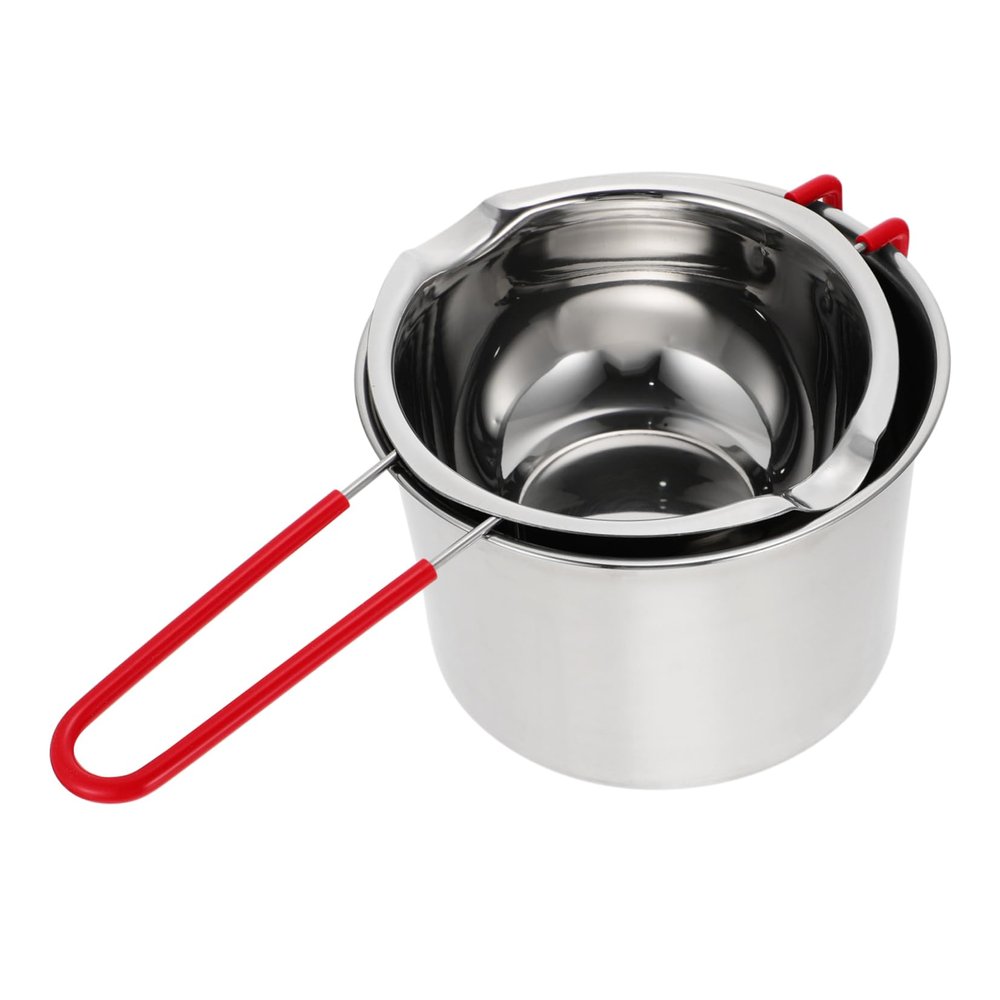 BESPORTBLE Stainless Steel Butter Melting Pot Chocolate Fondue Compact Hiking Cookware Safe Handle for Outdoor Cooking