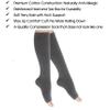 SocksLane Toeless Cotton Compression Socks, 1520 mmHg Graduated Support, Knee-High Medical Compression (Gray X/L) view 4